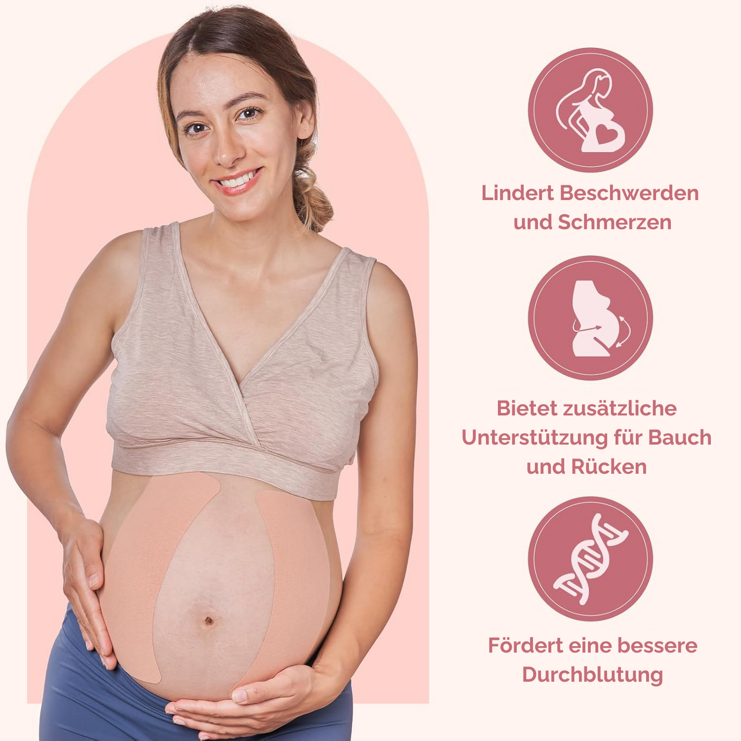 Bauch tapen in Schwangerschaft | Kinesio Tape | Mommy Tape | Symphyse